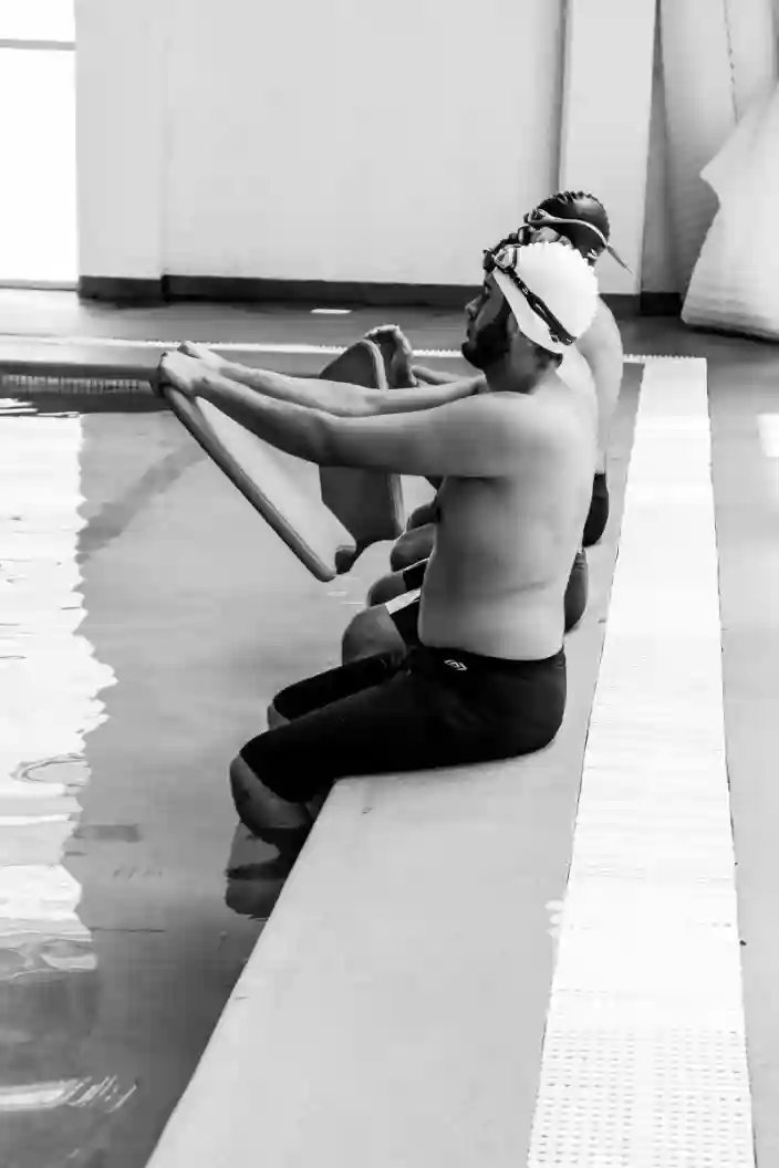 Natación en piscina privada en La Moraleja